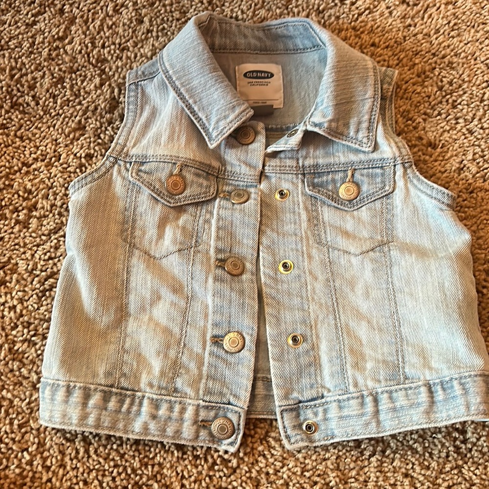 3T girls blue Jean vest 💙